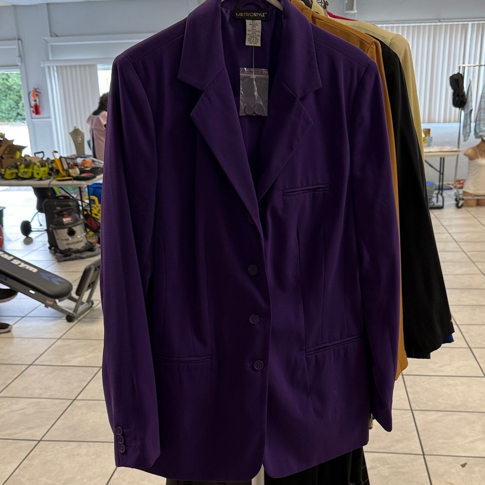 Metrostyle Women's Purple Blazer